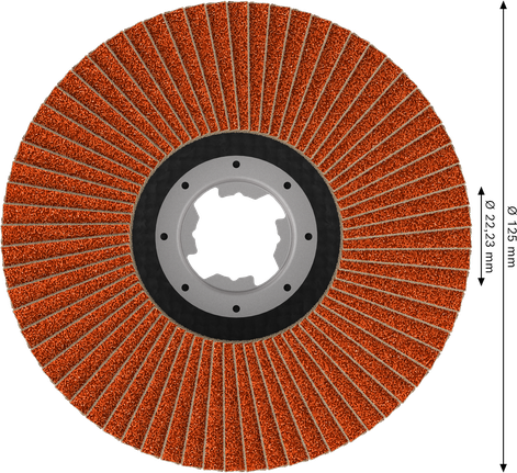 Lamelový kotouč Bosch EXPERT X782, úhlový, 125 mm, G40 X-LOCK.